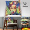 Dekokissen Pop Art Kissenbezug Zierkissen Kissenhülle bedruckt mit & ohne Füllung 40x40cm Frida Kahlo