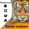 Dekokissen Pop Art Kissenbezug Zierkissen Kissenhülle bedruckt mit & ohne Füllung 40x40cm Tiger