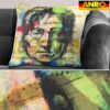 Dekokissen Pop Art Kissenbezug Zierkissen Kissenhülle bedruckt mit & ohne Füllung 40x40cm John Lennon