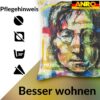 Dekokissen Pop Art Kissenbezug Zierkissen Kissenhülle bedruckt mit & ohne Füllung 40x40cm John Lennon