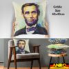 Dekokissen Pop Art Kissenbezug Zierkissen Sofakissen bedruckt mit & ohne Füllung 40x40cm Abraham Lincoln