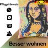 Dekokissen Pop Art Kissenbezug Zierkissen Kissenhülle bedruckt mit & ohne Füllung 40x40cm Mona Lisa