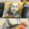 Dekokissen Pop Art Kissenbezug Zierkissen Kissenhülle bedruckt mit & ohne Füllung 40x40cm Albert Einstein
