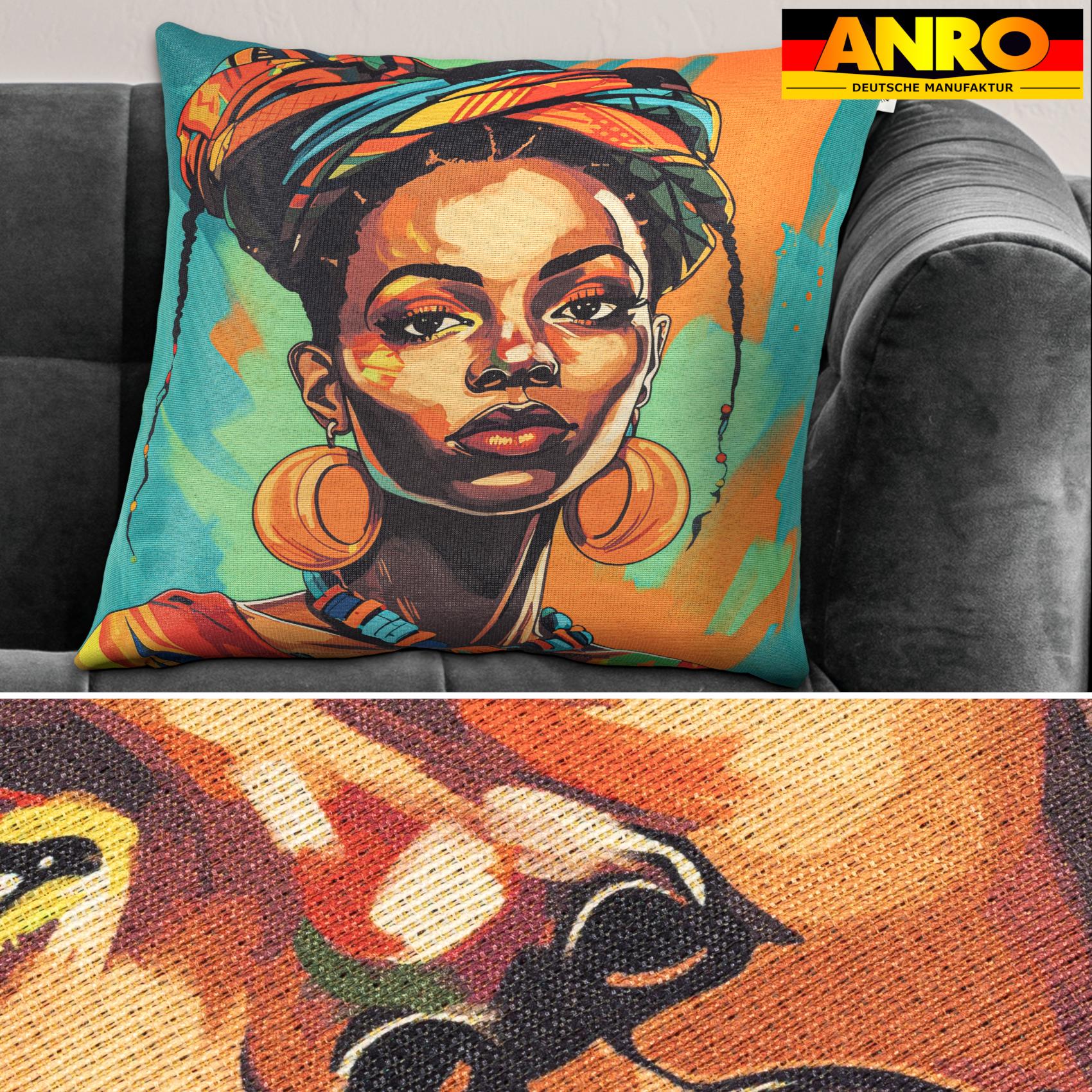 Dekokissen Pop Art Kissenbezug Zierkissen Kissenhülle bedruckt mit & ohne Füllung 40x40cm Sisay