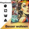 Dekokissen Pop Art Kissenbezug Zierkissen Sofakissen bedruckt mit & ohne Füllung 40x40cm Comic