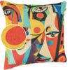 Dekokissen Pop Art Kissenbezug Zierkissen Kissenhülle bedruckt mit & ohne Füllung 40x40cm Mask