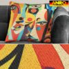 Dekokissen Pop Art Kissenbezug Zierkissen Kissenhülle bedruckt mit & ohne Füllung 40x40cm Mask