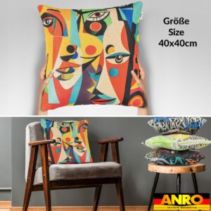 Dekokissen Pop Art  Kissenbezug Zierkissen Kissenhülle bedruckt mit & ohne Füllung 40x40cm Mask