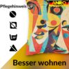 Dekokissen Pop Art Kissenbezug Zierkissen Kissenhülle bedruckt mit & ohne Füllung 40x40cm Mask