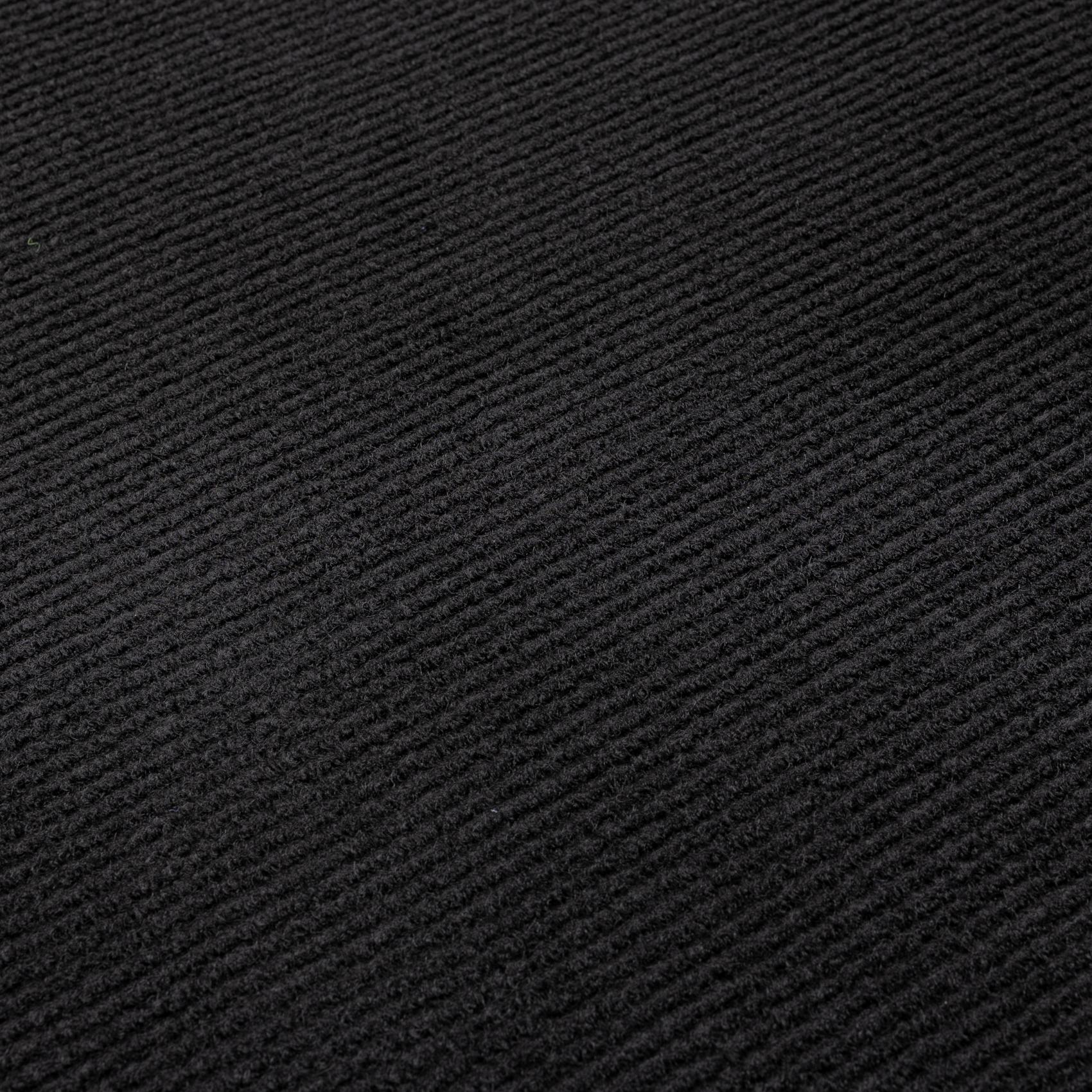 Treppenteppich Treppenstufen Teppich Stufenteppich Stufenmatte selbsthaftend Rechteckig Schwarz – 50x20cm