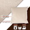 Samtkissen Kissenbezug Sofakissen Dekokissen mit & ohne Füllung 4 Größen Beige