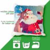 Weihnachtskissen Kissenhülle Weihnachten Kissen Dekokissen mit & ohne Füllung 45x45cm Selfie Weihnachtsmann – 45x45cm, mit Füllung