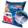 Weihnachtskissen Kissenhülle Weihnachten Kissen Dekokissen mit & ohne Füllung 45x45cm VW-Bus Weihnachtsmann