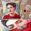 Gobelin Dekokissen Stars Zierkissen Sofakissen Kissenbezug mit & ohne Füllung 45x45cm Frida Kahlo