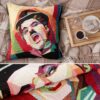 Gobelin Dekokissen Stars Zierkissen Sofakissen Kissenbezug mit & ohne Füllung 45x45cm Charlie Chaplin