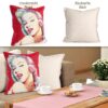 Gobelin Dekokissen Stars Zierkissen Sofakissen Kissenbezug mit & ohne Füllung 45x45cm Marilyn Monroe