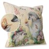 Gobelin Dekokissen Landhaus Vintage Sofakissen mit & ohne Füllung 45x45cm Igelpaar