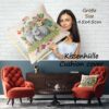 Gobelin Dekokissen Landhaus Vintage Sofakissen mit & ohne Füllung 45x45cm Kaninchen