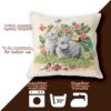 Gobelin Dekokissen Landhaus Vintage Sofakissen mit & ohne Füllung 45x45cm Kaninchen
