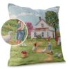 Gobelin Dekokissen Landhaus Vintage Sofakissen mit & ohne Füllung 45x45cm Bauernhof