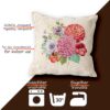 Gobelin Dekokissen Landhaus Vintage Sofakissen mit & ohne Füllung 45x45cm Blumenstrauß