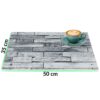 Tischset Platzsets Platzdeckchen abwaschbar Tischuntersetzer PVC hitzebeständig Whisky Wood Grau 35x50cm
