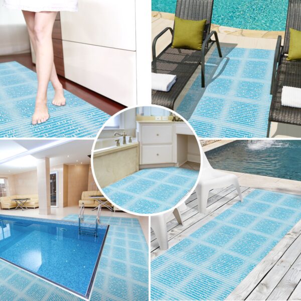 Weichschaummatte Badematte rutschfest Badvorleger Meterware Antirutschmatte Therme 65cm – 65x100cm