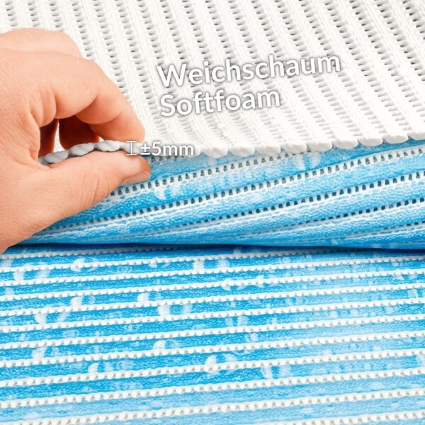 Weichschaummatte Badematte rutschfest Badvorleger Meterware Antirutschmatte Therme 65cm – 65x100cm