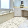 Weichschaummatte Badematte rutschfest Badvorleger Meterware Antirutschmatte MarmorMarmor Grau 65cm