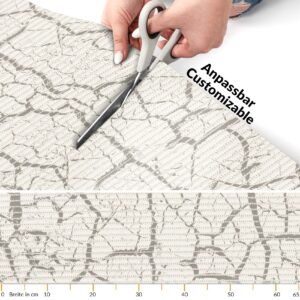Weichschaummatte Badematte rutschfest Badvorleger Meterware Antirutschmatte MarmorMarmor Grau 65cm
