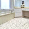 Weichschaummatte Badematte rutschfest Badvorleger Meterware Antirutschmatte MarmorMarmor Grau 130cm
