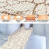 Weichschaummatte Badematte rutschfest Badvorleger Meterware Antirutschmatte MarmorMarmor Beige 65cm