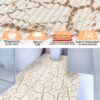 Weichschaummatte Badematte rutschfest Badvorleger Meterware Antirutschmatte MarmorMarmor Beige 130cm