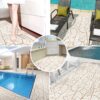 Weichschaummatte Badematte rutschfest Badvorleger Meterware Antirutschmatte MarmorMarmor Beige 130cm