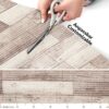 Weichschaummatte Badematte rutschfest Badvorleger Meterware Antirutschmatte Holz 65cm