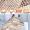 Weichschaummatte Badematte rutschfest Badvorleger Meterware Antirutschmatte Holz 130cm