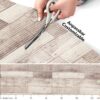 Weichschaummatte Badematte rutschfest Badvorleger Meterware Antirutschmatte Holz 130cm