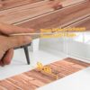 Küchenteppich Küchenläufer rutschfest Flur Läufer Teppichläufer Holz Braun