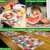 Tischset Platzsets Platzdeckchen abwaschbar Tischuntersetzer PVC hitzebeständig Mosaik 35x50cm