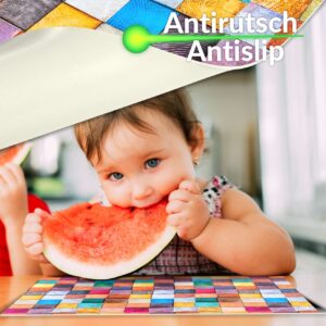 Tischset Platzsets Platzdeckchen abwaschbar Tischuntersetzer PVC hitzebeständig Mosaik 35x50cm