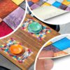 Tischset Platzsets Platzdeckchen abwaschbar Tischuntersetzer PVC hitzebeständig Mosaik 35x50cm