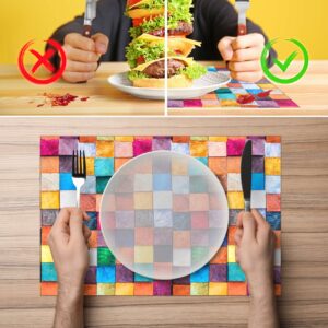Tischset Platzsets Platzdeckchen abwaschbar Tischuntersetzer PVC hitzebeständig Mosaik 35x50cm