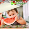 Tischset Platzsets Platzdeckchen abwaschbar Tischuntersetzer PVC hitzebeständig Gartenerdbeeren Holz Grau 35x50cm