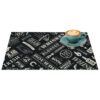 Tischset Platzsets Platzdeckchen abwaschbar Tischuntersetzer PVC hitzebeständig Whisky Anthrazit 35x50cm