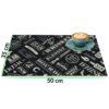 Tischset Platzsets Platzdeckchen abwaschbar Tischuntersetzer PVC hitzebeständig Whisky Anthrazit 35x50cm