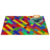 Tischset Platzsets Platzdeckchen abwaschbar Tischuntersetzer PVC hitzebeständig Bunte Bausteine 35x50cm