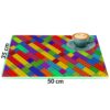 Tischset Platzsets Platzdeckchen abwaschbar Tischuntersetzer PVC hitzebeständig Bunte Bausteine 35x50cm