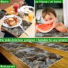 Tischset Platzsets Platzdeckchen abwaschbar Tischuntersetzer PVC hitzebeständig Marmor Dunkel 35x50cm
