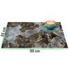 Tischset Platzsets Platzdeckchen abwaschbar Tischuntersetzer PVC hitzebeständig Marmor Dunkel 35x50cm