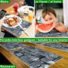 Tischset Platzsets Platzdeckchen abwaschbar Tischuntersetzer PVC hitzebeständig Holz 35x50cm